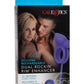 Silicone Rechargeable Dual Rockin Rim Enchancer Cock Ring - Purple