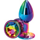 Rear Assets Multicolor Anal Plug - Small - Rainbow
