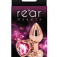 Rear Assets Rose Gold Heart Anal Plug - Small - Pink