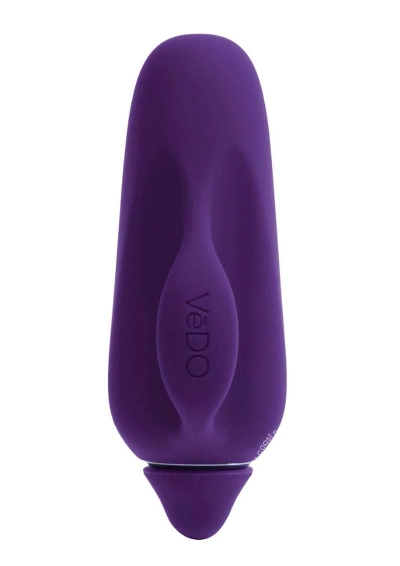 VeDO Vivi Rechargeable Silicone Finger Vibrator - Deep Purple