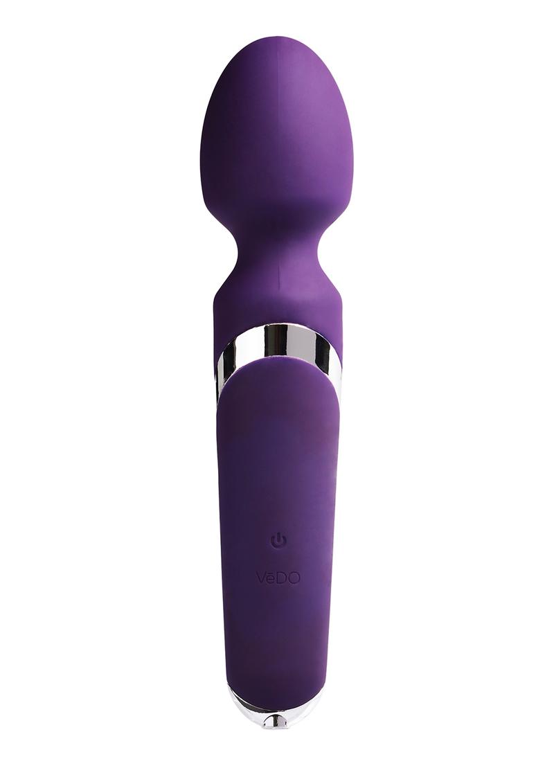 Wandaª Rechargeable Silicone Wand Massager - Deep Purple