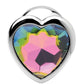 Booty Sparks Rainbow Prism Heart Anal Plug - Small