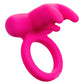 CalExotics Silicone Rechargeable Triple Clit Flicker Cock Ring - Pink
