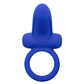 CalExotics Silicone Rechargeable Dual Pleasure Enhancer Cock Ring - Blue