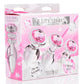 Booty Sparks Pink Gem Glass Anal Plug Set (3 pieces) - Pink