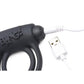Bang! Silicone Rechargeable Cock Ring and Bullet with Remote Control - Black