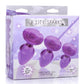 Booty Sparks Glitter Gem Anal Plug Set 3pc - S/M/L - Purple