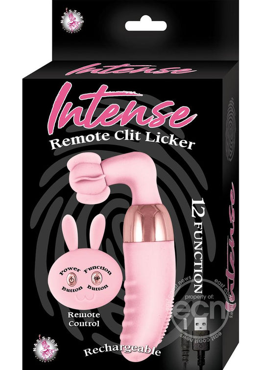 Intense Remote Control Silicone Rechargeable Clit Licker - Pink