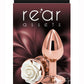 Rear Assets Rose Aluminum Anal Plug - Small - White/Rose Gold