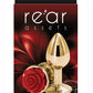 Rear Assets Rose Aluminum Anal Plug - Small - Red/Gold