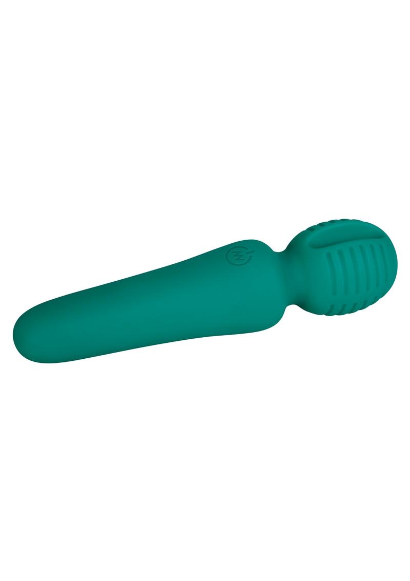 Adam & Eve Eve's Petite Private Pleasure Silicone Rechargeable Wand Massager - Green