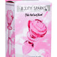 Booty Sparks Pink Rose Glass Anal Plug - Small - Pink