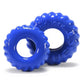 Oxballs Truckt Cock Ring (2 Pack) - Police Blue