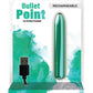 PowerBullet Bullet Point Rechargeable Vibrator - Teal