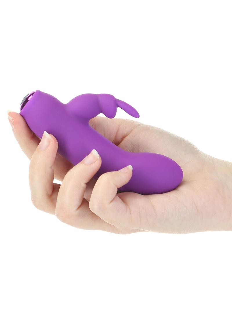 PowerBullet Alice's Bunny Silicone Rechargeable Rabbit - Purple