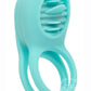 French Kiss Enhancer Silicone Rechargeable Cock Ring - Blue