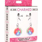 Charmed Silicone Light-Up Nipple Clamps - Pink