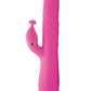 Inmi Versa-Thrust Rechargeable Silicone 10x Rabbit Vibrator with 3 Attachments - Pink