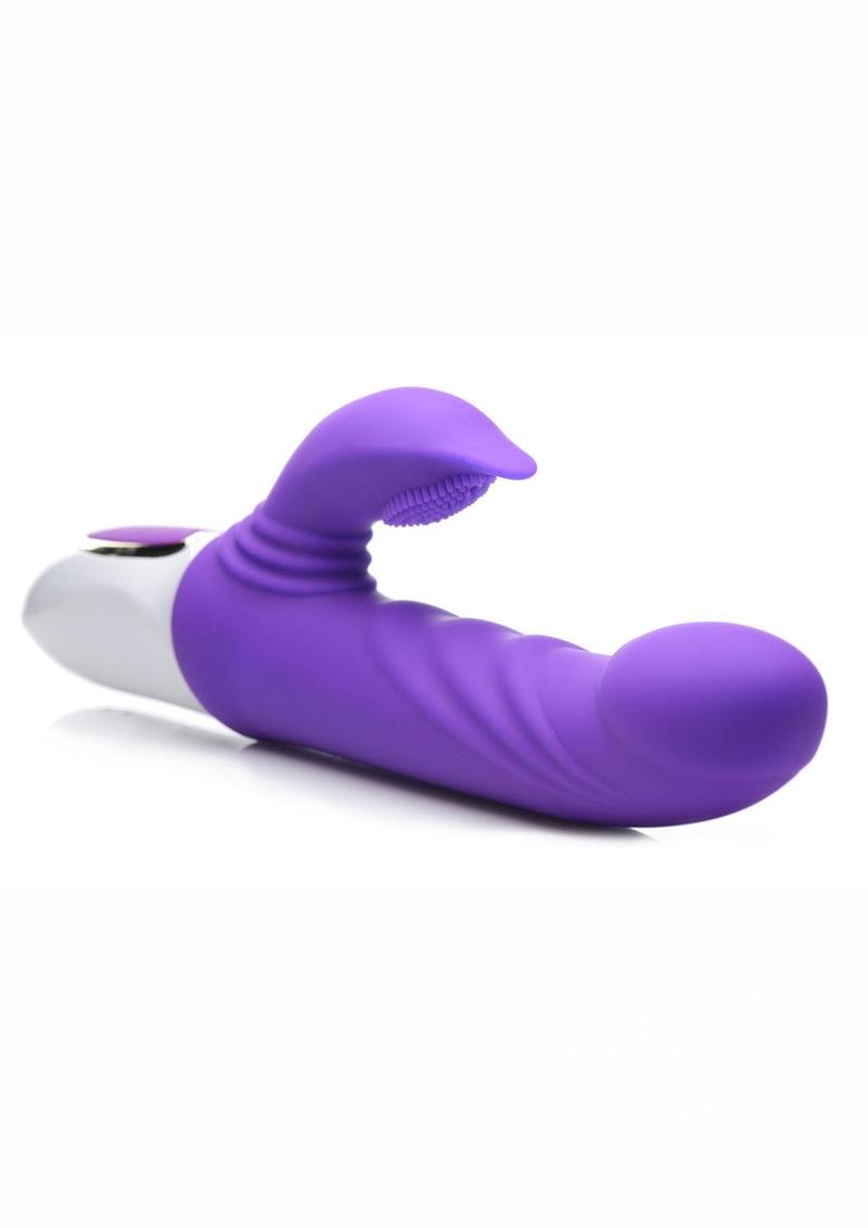 Inmi Flipper Flicker Rechargeable Silicone Clitoral Stimulating Rabbit Vibrator - Purple