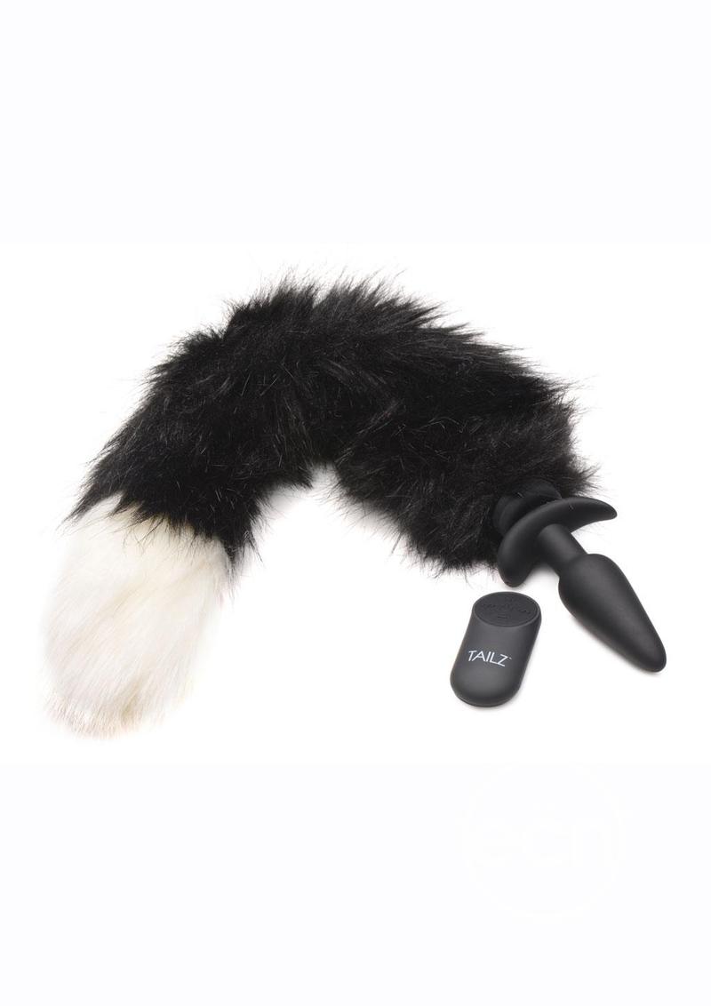 Tailz Interchangeable Fox Tail Accessory<br>- Black/White