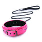 Electra Play Things PU Leather Collar & Leash - Pink