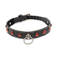 Strict Rhinestone Choker with O-Ring - Red