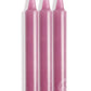 LaCire Drip Pillar Candles - Purple