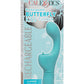 Rechargeable Butterfly Kiss Silicone Clitoral Flicker Vibrator - Blue