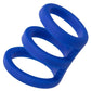 Admiral Triple Silicone Cock Cage - Blue