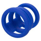Admiral Triple Silicone Cock Cage - Blue