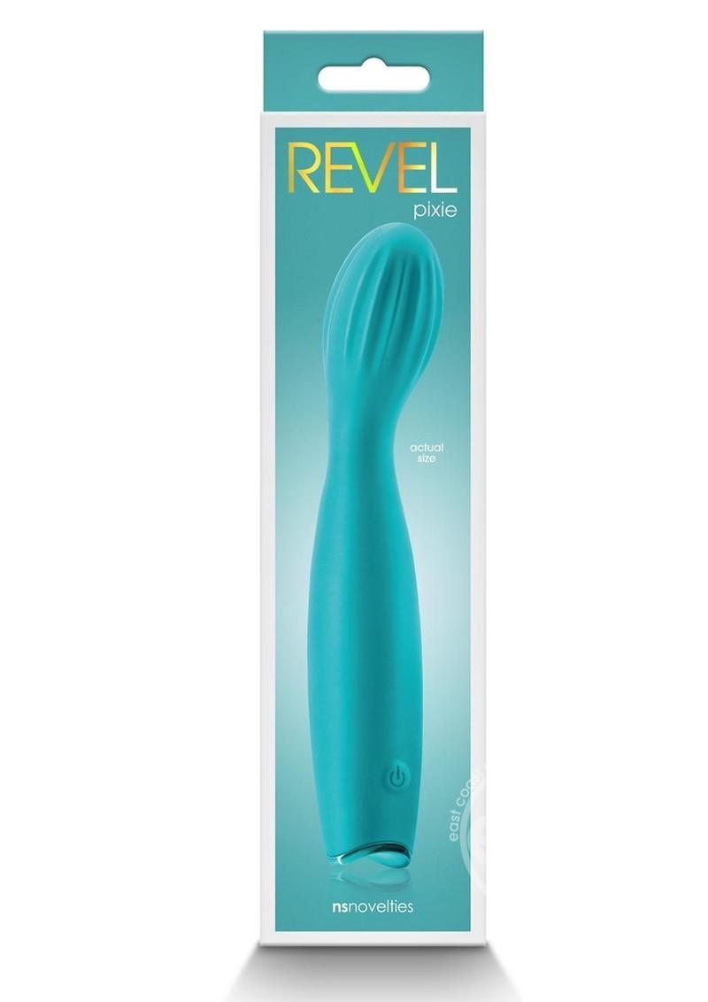 Revel Pixie Rechargeable Silicone G-Spot Vibrator - Teal