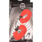 Master Series Cuffed in Fur Furry Handcuffs - Red