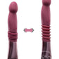 Temptasia Trixie Rechargeable Silicone Thrusting Dildo - Wine