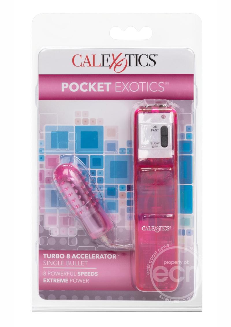 Pocket Exotics Turbo 8 Accelerator Single Bullet - Pink