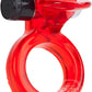 Wireless Clit Flicker Vibrating Cock Ring with Clitoral Stimulation - Red
