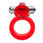 Wireless Clit Flicker Vibrating Cock Ring with Clitoral Stimulation - Red