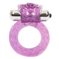 Intimate Butterfly Ring Vibrating Cock Ring with Clitoral Stimulation - Purple