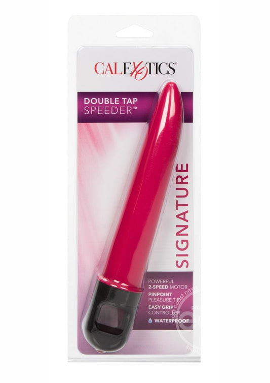 Double Tap Speeder Vibrator - Pink