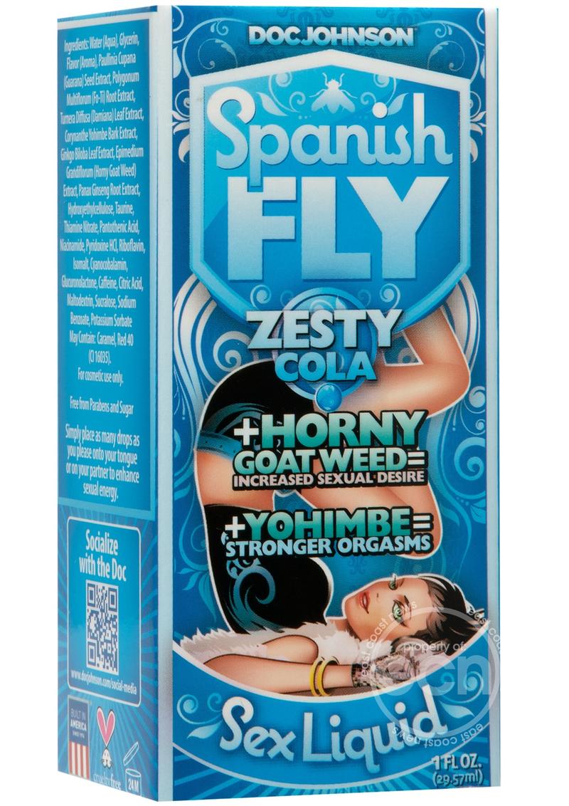 Spanish Fly Sex Drops Zesty Cola 1oz