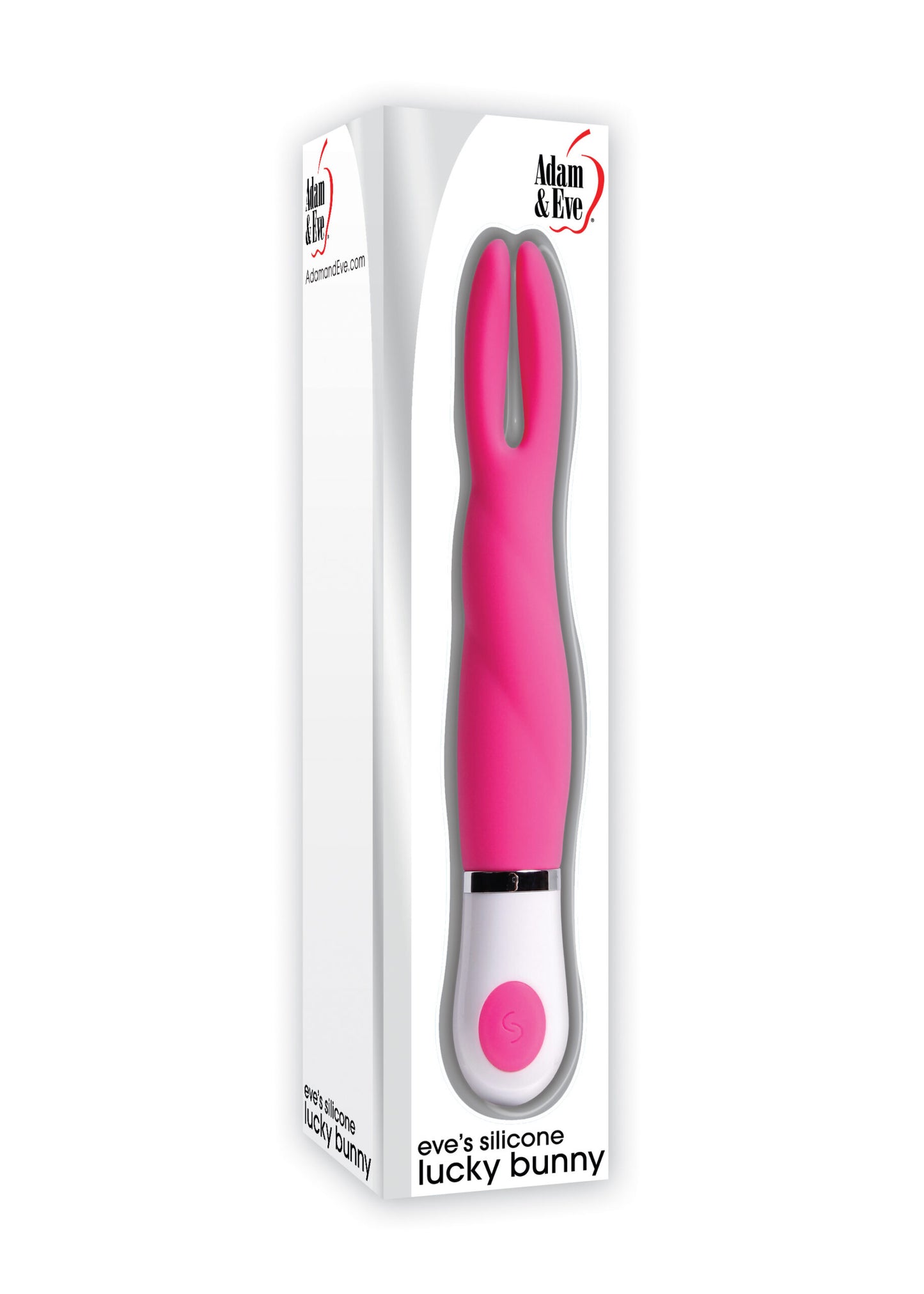 Adam & Eve Eve's Lucky Bunny Silicone Rabbit Vibrator - Pink